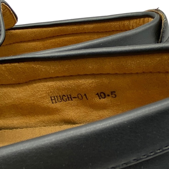 Bruno Marc Penny Loafers Men's Black Vegan Leather Slip On Size 10.5 - Picture 6 of 10